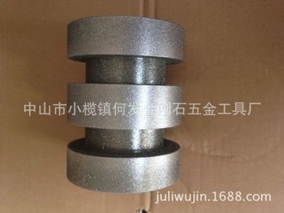 大批生產(chǎn)大量加工電鍍金剛石多槽筒形砂輪。